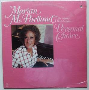 ◆ 未開封・希少 ◆ MARIAN McPARTLAND / Personal Choice ◆ Concord Jazz CJ-202 ◆