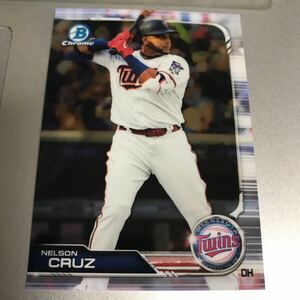 2019 bowman chrome NELSON CRUZ