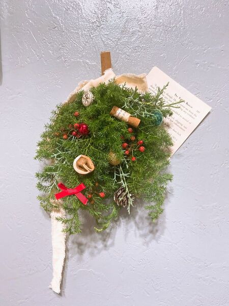 クリスマスドライフラワー ハンドメイド