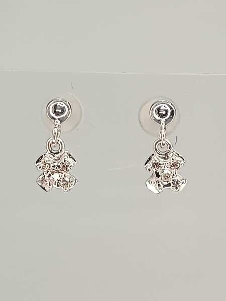 ☆k18wg★天然ダイヤ0.06ct☆ピアス☆ 9