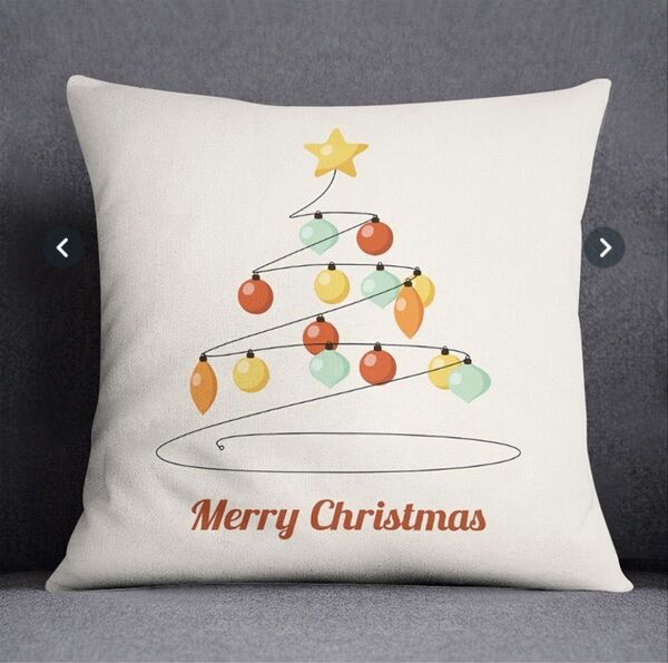 【新品未使用未開封】クリスマス クッションカバー ツリーモチーフ おしゃれ 可愛い