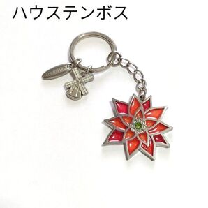 送料込 ハウステンボス キーホルダー キーリング ステンドグラス風 花 風車