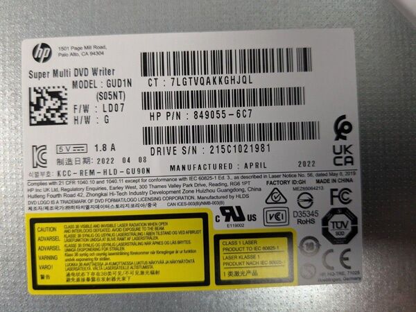 hpブランド DVDドライブ Multi SATA接続