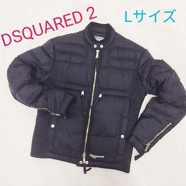 DSQUARED2 メンズリアルダウン アウター46 Lサイズイタリア製 ブルゾン ブラック