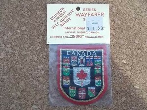 70s カナダ canada 国旗 刺繍 ワッペン ビンテージ /州旗アメリカ USA パッチ エンブレム 紋章 アメカジ カスタム北欧