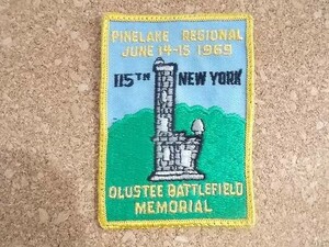 【中古】80s 第115ニューヨークボランティア歩兵連隊 南北戦争 115th New York Infantry刺繍ワッペン/ビンテージUSAパッチ ミリタリー歴史