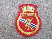 80s アナポリス メリーランド州 刺繍ワッペン/海軍兵学校ビンテージ国旗 旅行スーベニア観光エンブレム古着・ジャケットなどのカスタムに！_画像1