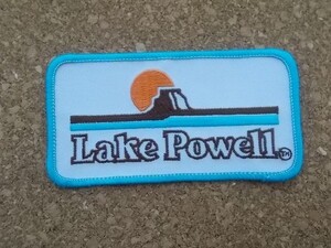 80s アリゾナ Lake Powell パウエル湖 刺繍ワッペン/ビンテージ国旗Voyager旅行スーベニア観光エンブレムUSA古着ジャケットのカスタムに！A