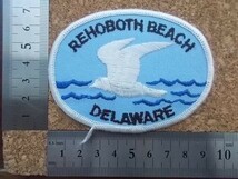 80s レホボスビーチ デラウェアREHOBOTH BEACH刺繍ワッペン/ビンテージかもめVoyager旅行スーベニア土産USA古着ジャケットのカスタムに！_画像5