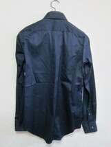 SIZRI BASIC シャツ M 長袖 ブラック ネクタイ付 #410A4012B44 シズリベーシック_画像2