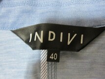 INDIVI ジャケット ブルー 40 インディヴィ_画像3