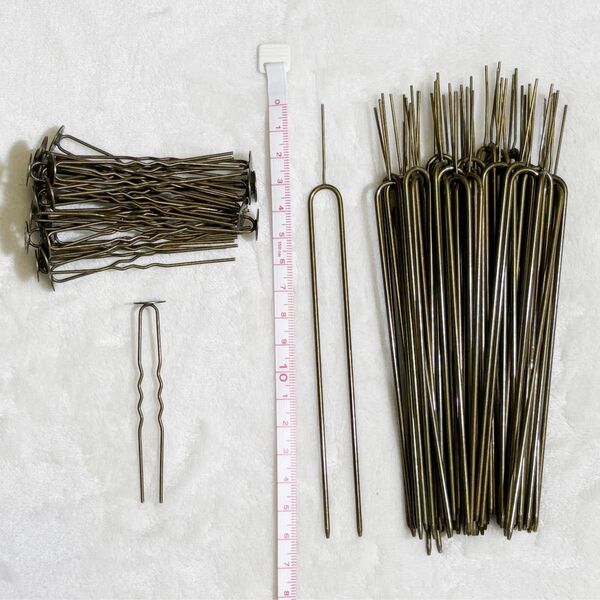 銅古美 金具 主体 大量かんざし ハンドメイドパーツ 手芸 簪 Uピン 真鍮