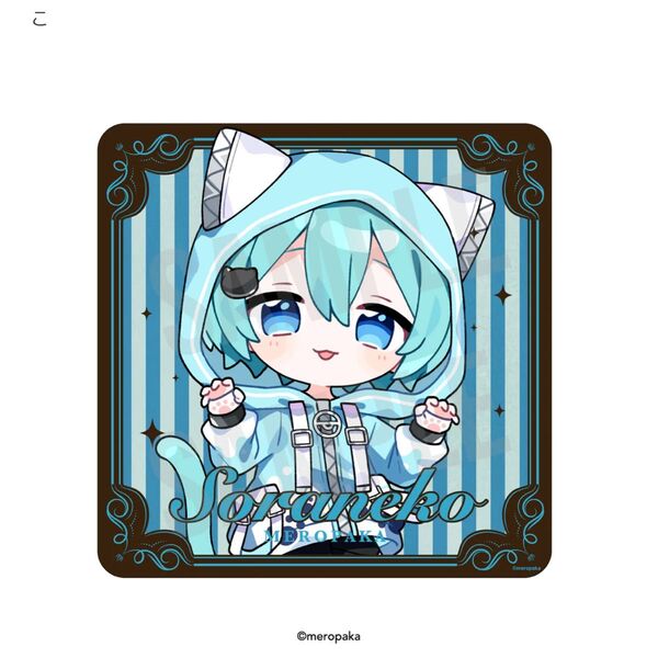 めろぱか そらねこ ミニタオルハンカチ 新品