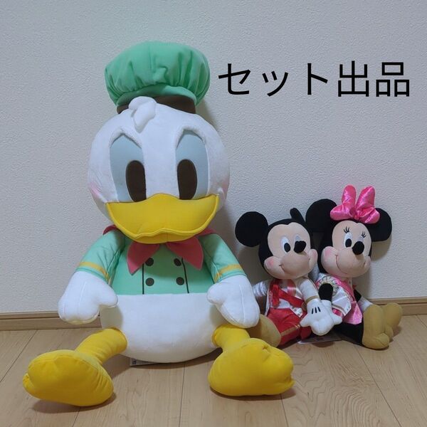 ディズニー ミッキー ミニー ドナルド ぬいぐるみ 赤いほっぺ MY推しDAYS プライズ セット出品
