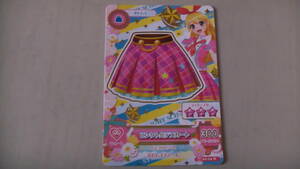  Aikatsu item card pink torute skirt free shipping 