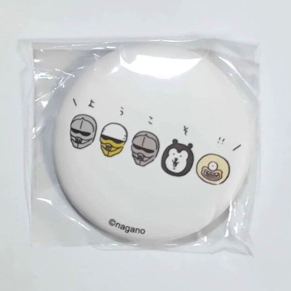 ちいかわ 缶バッジ ガチャガチャ ナガノ展 鎧さん マレーグマ オデ
