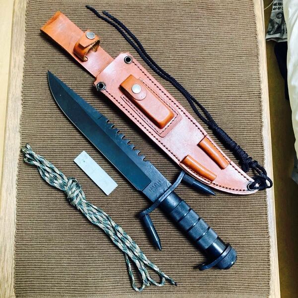 廃番 今井誠造 IMAX MASTER改 サバイバルナイフ 金属表面硬化特殊防錆塗料加工済み オリジナルレザーシース 最終値下げ