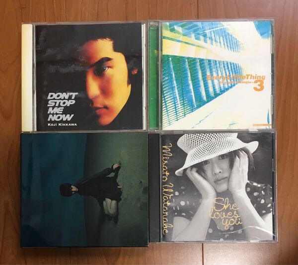 邦楽 CD まとめ売り 4枚セット(吉川晃司、渡辺美里、ELT 他)