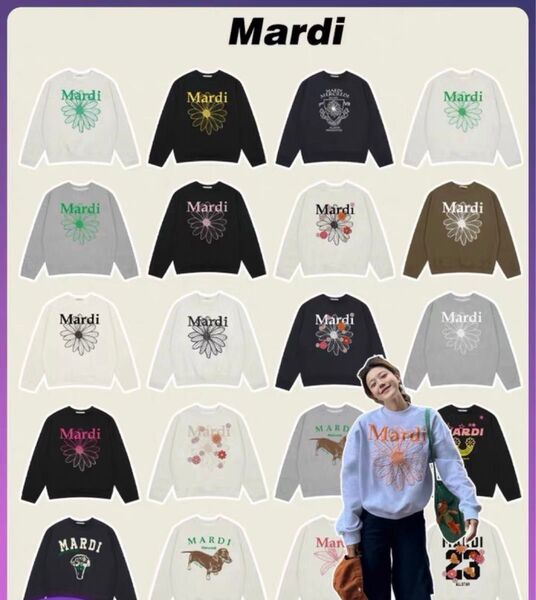 激安新品mardiトレーナー韓国現地買付