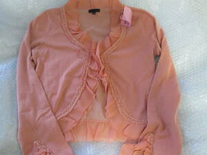 [ repeated price cut ][USED][ cleaning settled ]FRAGILE Fragile orange wool cardigan 38