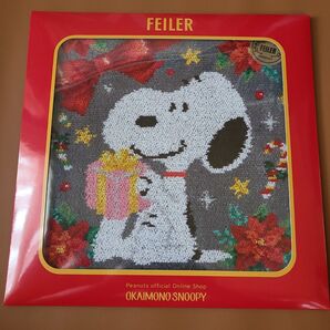 【限定】フェイラー ハンカチ☆お買い物スヌーピー☆ホリデーギフト