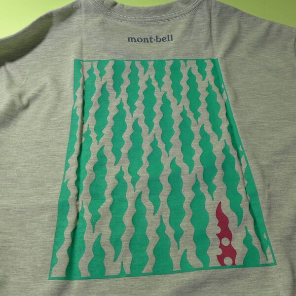 モンベル 利尻島限定 ご当地デザイン Tシャツ サイズM ヘザーチャコール mont-bell