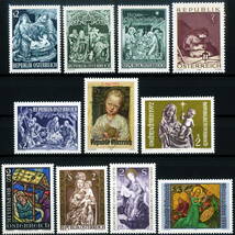 ★1963-1976年 オーストリア クリスマス 各1種完 未使用切手(MNH)◆ZT-149◆送料無料_画像1