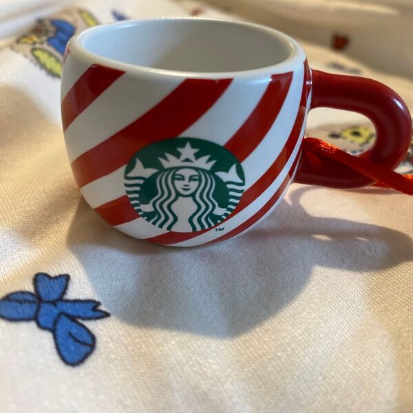 スタバ ホリデー 2024 クリスマス オーナメント マグキャンデーケーン