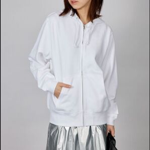 ホワイト M パーカー 「SETUP7_U」cotton full zip foodie / コットン フルジップパーカー