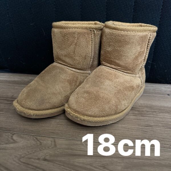 キッズ 子供 ムートンブーツ 男女兼用 ブーツ 冬 18cm