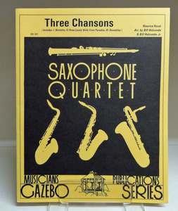 * духовая музыка Sax4*laveru3.. .Ravel Three Chansons Arr Holcombe*SATB