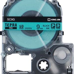 KING JIM TEPRA PRO SC9G 9mmテープ 2本セット 緑