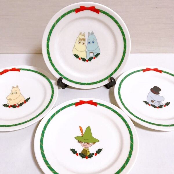 ムーミン【MOOMIN】X'mas プレート 皿 Nestle ネスレ 4枚