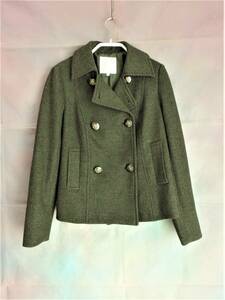  Kumikyoku * jacket short coat moss green small size S2(5 number )