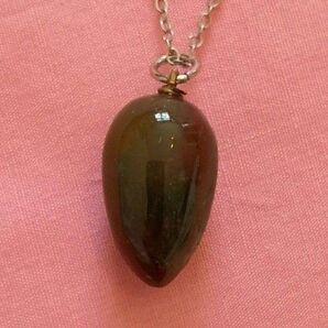 天然石瑪瑙メノウペンダントトップ付きネックレス アクセサリー パワーストーン厄除け