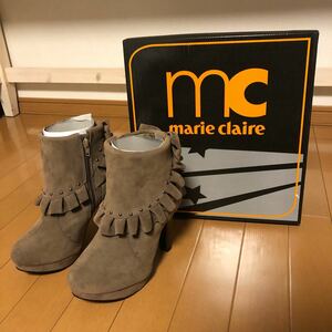 未使用 マリクレール marie claire ショートブーツ