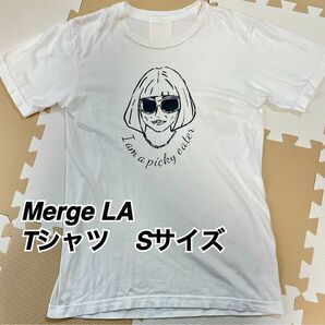 Merge LA Tシャツ ビンテージ 大きいSサイズ 白Tシャツ プリントTシャツ