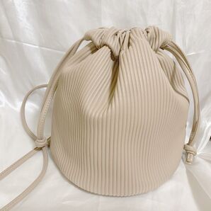 2way 巾着 斜め掛け ショルダーバッグ