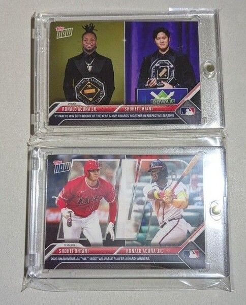 2023 Topps Now 大谷翔平 MVP受賞記念カードOS18、2024 MLB TOPPS NOW OS29 MVP授賞式