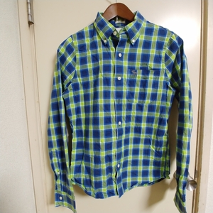 Abercrombie&Fitch アバクロ チェック 長袖シャツ size S MOD: muscle
