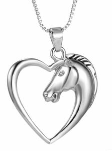  horse riding horse face pendant 