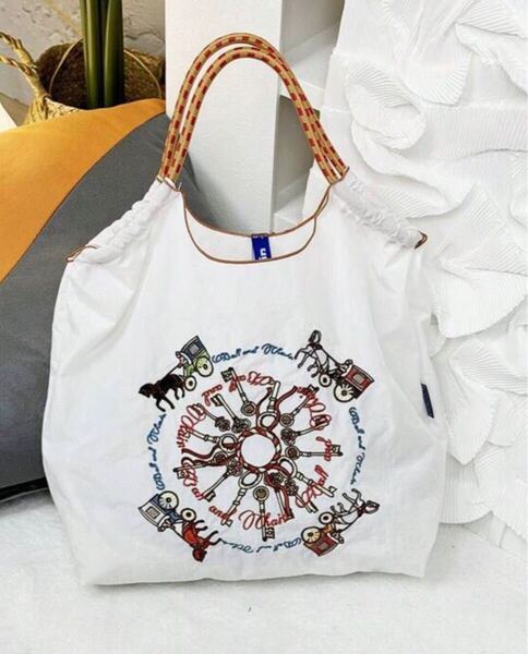 乗馬 馬 馬車 Ball&Chain バッグ Mサイズ 白 新品