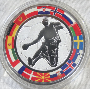 Niie 1 $ 1 Silver Coin 2016 Handball польский турнир памятный турнир Limited Version Pure Silver New Rare! Новая Зеландия 