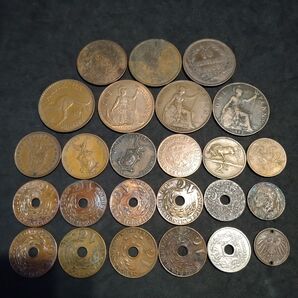 古銭 外国銅貨 外国銭 世界の銅貨 色々まとめて