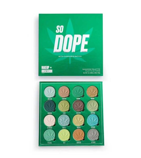 【未開封・海外コスメ】MAKEUP OBSESSION London アイシャドウ SO DOPE ヘンプカラー&ヘンプオイル配合
