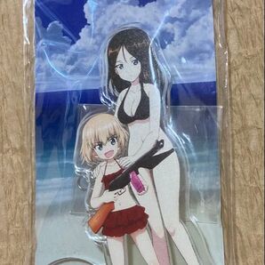 ガールズアンドパンツァー【カチューシャ&ノンナ】アクリルクリップスタンド/未使用品【送料無料】価格交渉はスルーさせていただきます