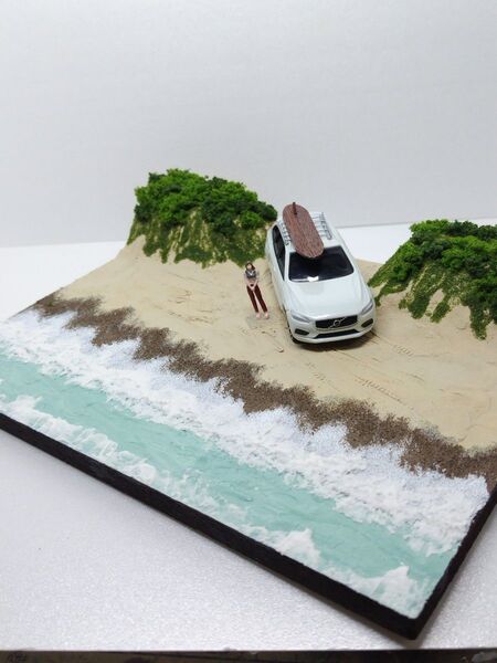 ジオラマ模型 ミニカーステージ SUV&SURF!