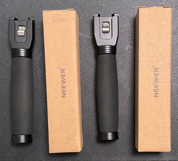 NEEWER 22cm 伸縮式インタビューマイクハンドル 2個セット