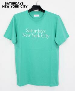 S【Saturdays NYC サタデーズ ニューヨークシティ プリントTシャツ Miller Standard S/S Tee [M41829PT01] Seafoam Green】
