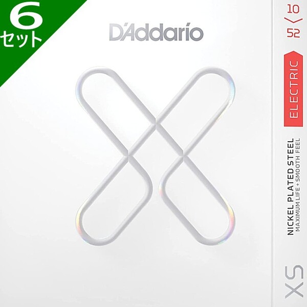 6セット D'Addario XSE1052 XS Nickel 010-052 ダダリオ コーティング弦 エレキギター弦